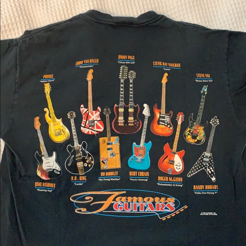 Vintage Famous Guitars T shirt